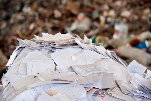 Sorting recyclable materials at a waste facility