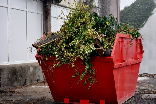 Industrial facility processing commercial waste poplar